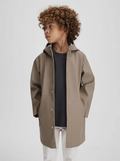 REISS STONE EERO 9-13 YRS WATER REPELLENT HOODED COAT