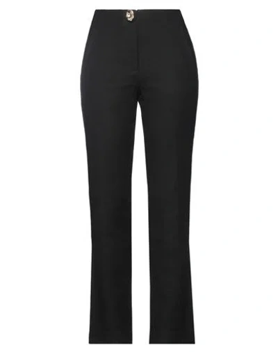 REJINA PYO REJINA PYO WOMAN PANTS BLACK SIZE 2 LINEN, COTTON