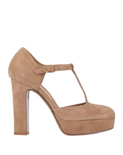 RELAC RELAC WOMAN PUMPS BEIGE SIZE 8 LEATHER