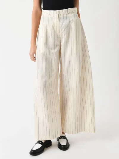 REMAIN BIRGER CHRISTENSEN WIDE SUITING PANT IN EGRET
