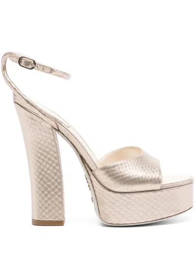 RENÉ CAOVILLA 140MM AYERSILK-SHADOW STRASS SANDALS