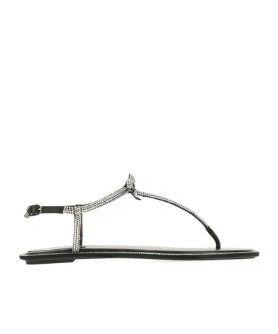 RENÉ CAOVILLA REN CAOVILLA DIANA EMBELLISHED OPEN TOE SANDALS