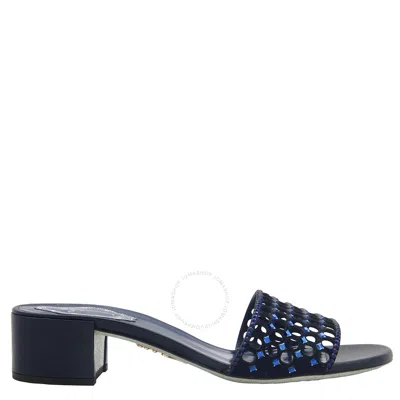 RENÉ CAOVILLA RENE CAOVILLA JEWELED SLIDER SANDALS