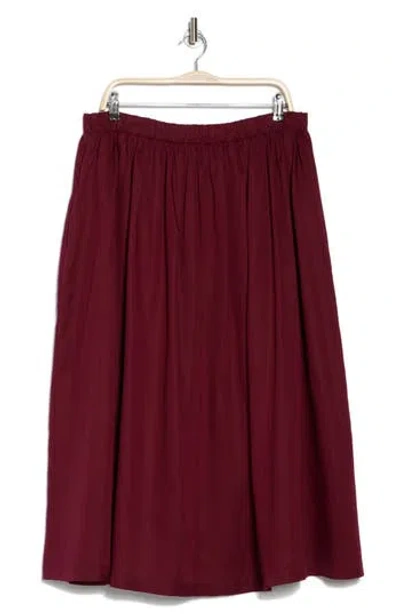 RENEE C RENEE C FLARED MIDI SKIRT