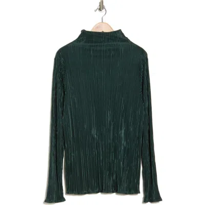 RENEE C RENEE C LONG SLEEVE PLISSÉ TURTLENECK TOP