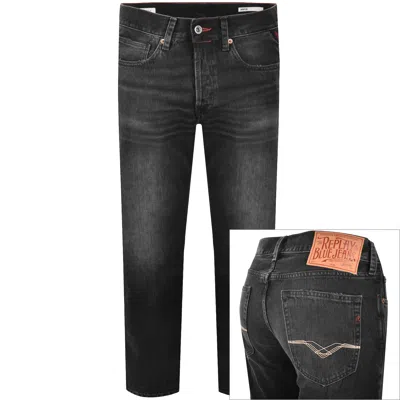 REPLAY REPLAY DERYCK REGULAR FIT JEANS DARK GREY