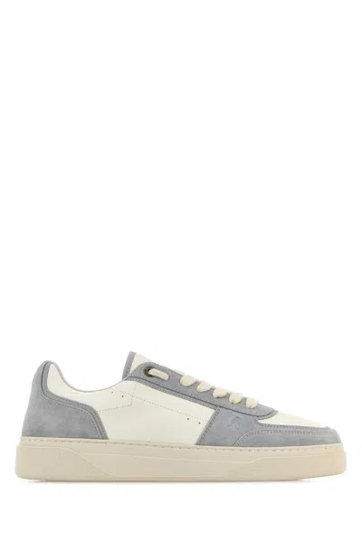 REPRESENT REPRESENT TWO TONE LEATHER AND SUEDE INITIAL SNEAKERS