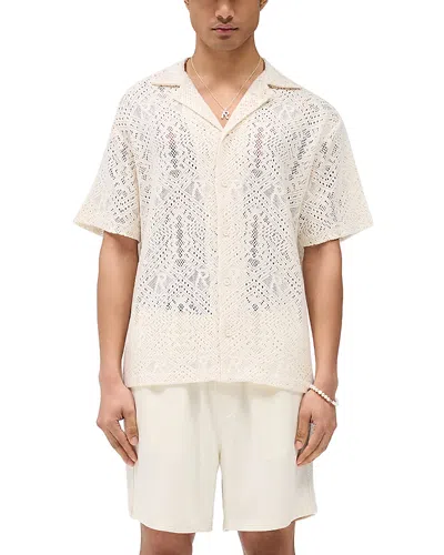 REPRESENT CROCHET REGULAR FIT CAMP SHIRT
