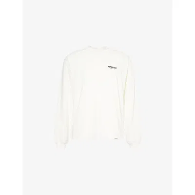 REPRESENT MENS FLAT WHITE OWNERS CLUB RELAXED-FIT COTTON TOP XXL