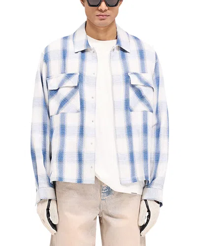 REPRESENT OVERSIZED FIT SEASON FLANNEL PLAID SHIRT