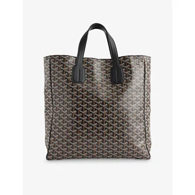 RESELFRIDGES MENS RESELFRIDGES PRE-LOVED GOYARD GOYARDINE VOLTAIRE COATED-CANVAS TOTE BAG