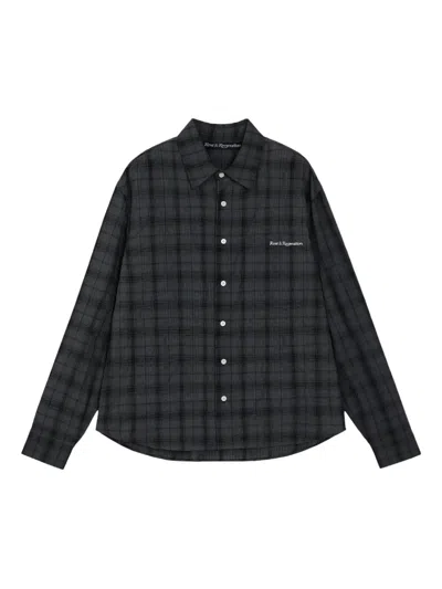 REST&RECREATION CHECK-PATTERN SHIRT