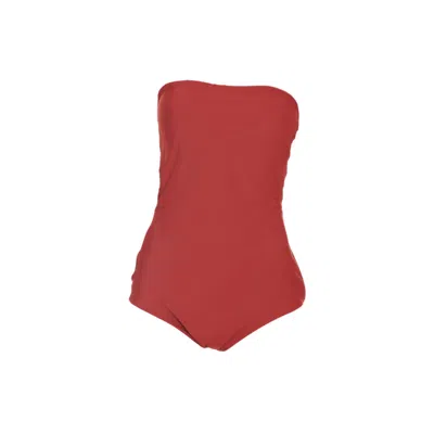 RÊVE DE RIVE WOMEN'S JOSEPHINE BORDEAUX RED ONE PIECE