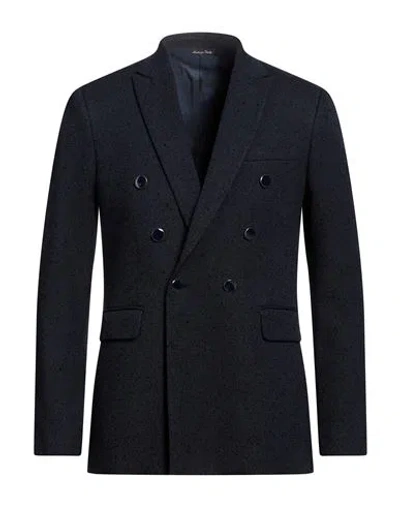 REVERES 1949 REVERES 1949 MAN BLAZER MIDNIGHT BLUE SIZE 44 COTTON, LINEN, POLYAMIDE, VISCOSE