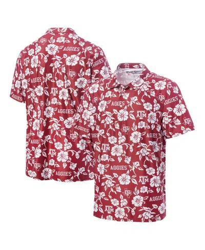 REYN SPOONER MEN'S MAROON TEXAS A M AGGIES PERFORMANCE POLO SHIRT