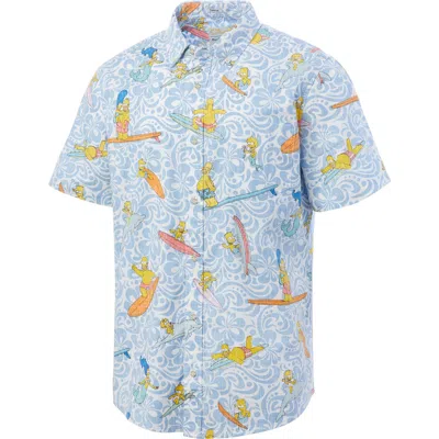 REYN SPOONER REYN SPOONER THE SIMPSONS COWABUNGA BUTTON-DOWN SHIRT