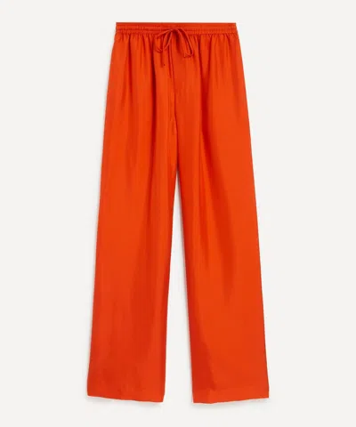 R�HE R�HE WOMEN'S RELAXED SILK TROUSERS