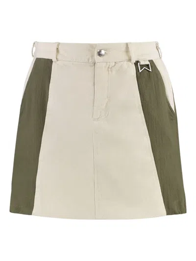 RHUDE COTTON MINI SKIRT
