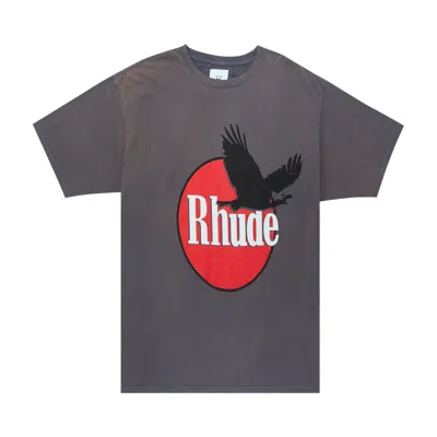 RHUDE RHUDE EAGLE LOGO TEE 'VINTAGE GREY'
