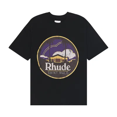 RHUDE RHUDE SAINT MALO TEE 'VINTAGE BLACK'
