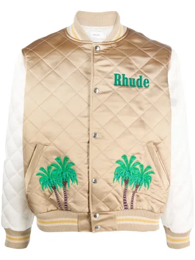 RHUDE SATIN BOMBER JACKET