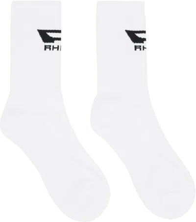 RHUDE WHITE CAMPIONE SOCKS