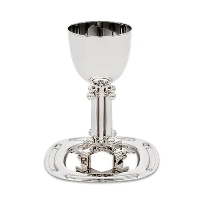 RICCI ARGENTIERI NICKEL PLATED SUSPENSION KIDDUSH CUP