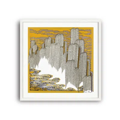 RICHARD ALLAN LONDON YELLOW / ORANGE / BLACK YELLOW ZEN ART PRINT