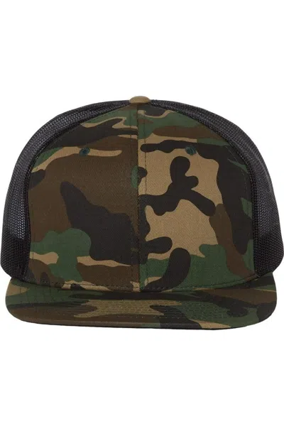 RICHARDSON WOOL BLEND FLAT BILL TRUCKER CAP