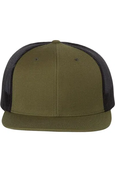 RICHARDSON WOOL BLEND FLAT BILL TRUCKER CAP