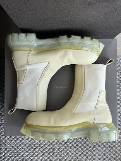 RICK OWENS BEATLE BOZO TRACTOR SIZE 43 VANILLA SHOES