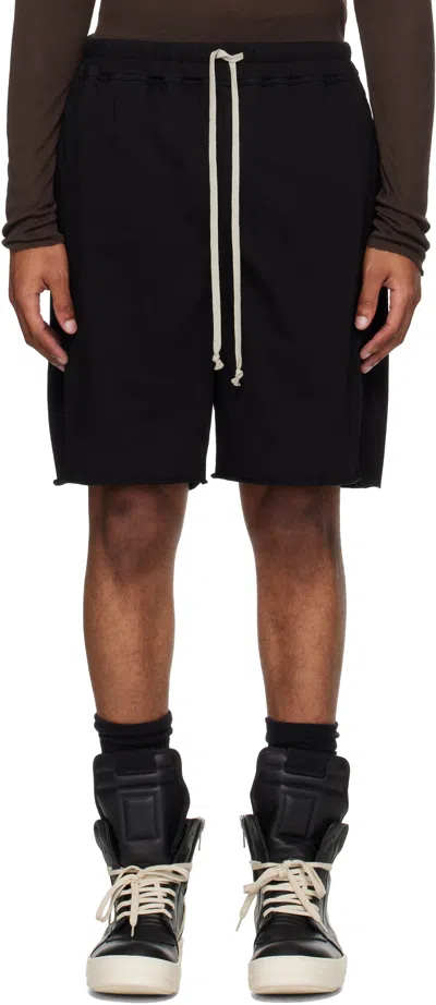 RICK OWENS BLACK CONCORDIANS BOXERS SHORTS