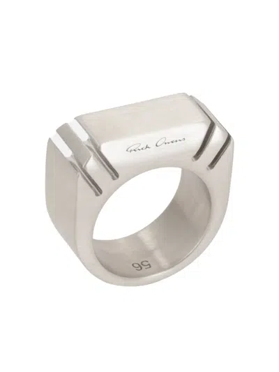 RICK OWENS CUT BEVELED RING