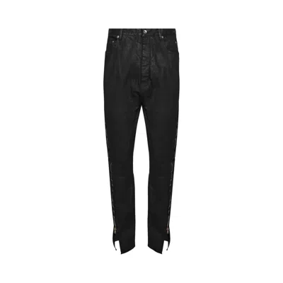 RICK OWENS RICK OWENS DENIM BOLAN BANANA PANTS 'BLACK/WAX'