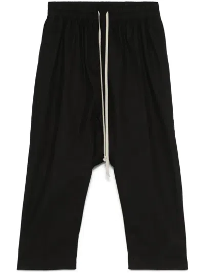 RICK OWENS DRAWSTRING CROPPED TROUSERS