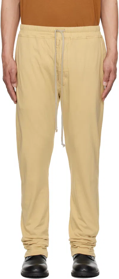 RICK OWENS DRKSHDW BEIGE HOLLYWOOD BERLIN DRAWSTRING SWEATPANTS