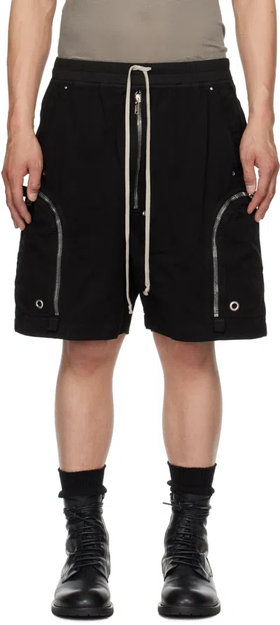 RICK OWENS DRKSHDW BLACK HOLLYWOOD BAUHAUS SHORTS