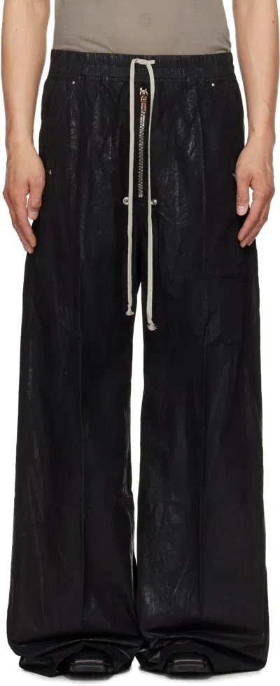 RICK OWENS DRKSHDW BLACK HOLLYWOOD GETH BELAS TROUSERS