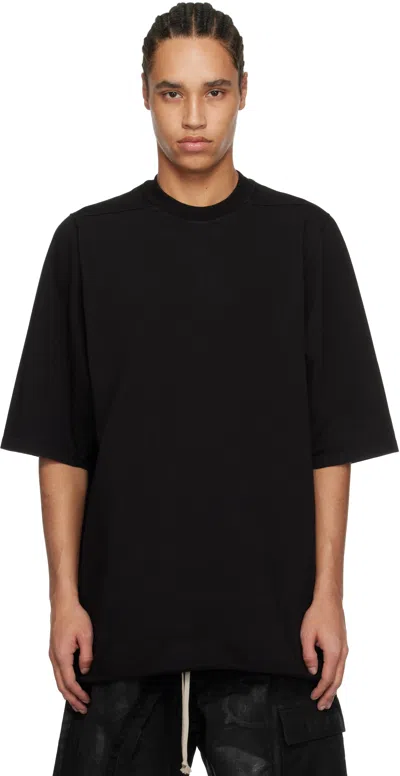 RICK OWENS DRKSHDW BLACK HOLLYWOOD JUMBO SS T-SHIRT