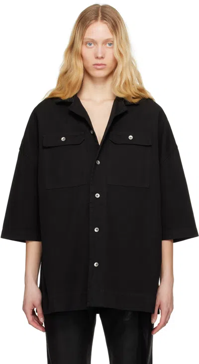 RICK OWENS DRKSHDW BLACK HOLLYWOOD MAGNUM TOMMY SHIRT