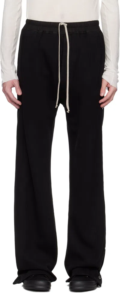 RICK OWENS DRKSHDW BLACK HOLLYWOOD PUSHER SWEATPANTS