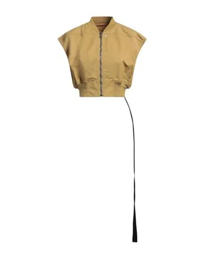 RICK OWENS DRKSHDW DRKSHDW BY RICK OWENS WOMAN JACKET MUSTARD SIZE S NYLON, COTTON