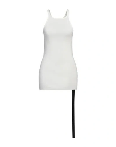 RICK OWENS DRKSHDW DRKSHDW BY RICK OWENS WOMAN TANK TOP WHITE SIZE S COTTON