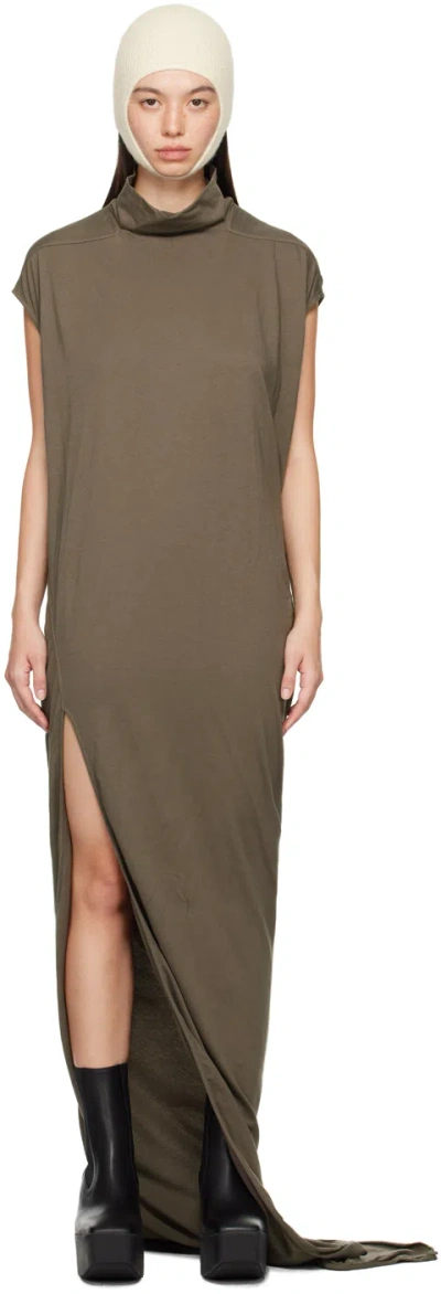 RICK OWENS DRKSHDW GRAY EDFU T MAXI DRESS