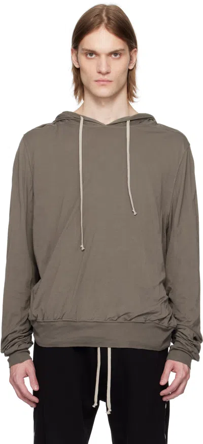 RICK OWENS DRKSHDW GRAY HOLLYWOOD OVERSIZED HOODIE