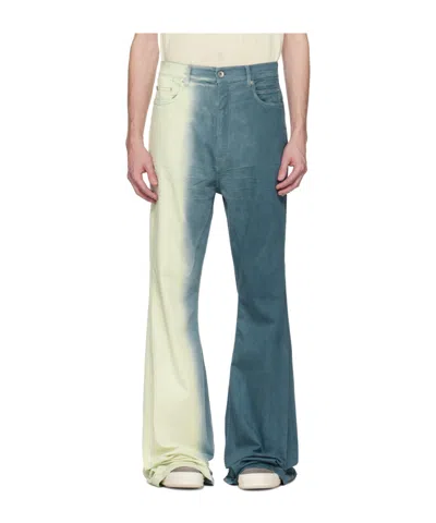 RICK OWENS DRKSHDW RICK OWENS DRKSHDW OMBRE MID-RISE FLARED JEANS