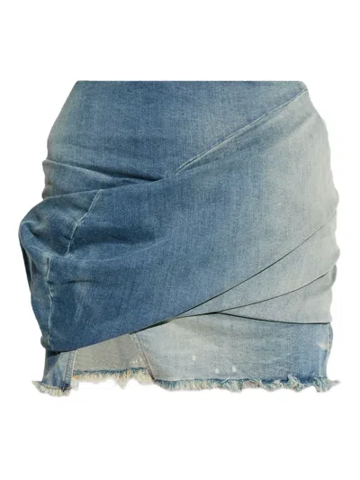 RICK OWENS DRKSHDW LOW TWIST MINI SKIRT