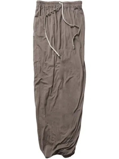 RICK OWENS DRKSHDW PILLAR MAXI SKIRT