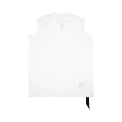 RICK OWENS DRKSHDW RICK OWENS DRKSHDW TARP T-SHIRT 'OFF WHITE' | CREAM | MEN'S SIZE L