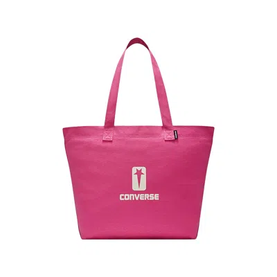 RICK OWENS DRKSHDW RICK OWENS DRKSHDW X CONVERSE TOTE BAG 'HOT PINK'